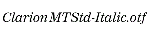 ClarionMTStd-Italic.otf
