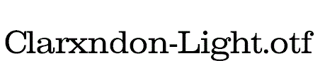 Clarxndon-Light.otf