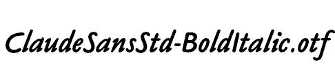 ClaudeSansStd-BoldItalic.otf