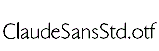 ClaudeSansStd.otf