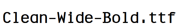 Clean-Wide-Bold.ttf