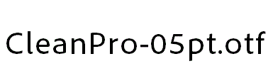 CleanPro-05pt.otf