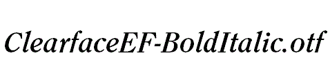 ClearfaceEF-BoldItalic.otf