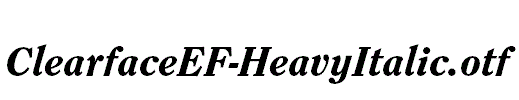 ClearfaceEF-HeavyItalic.otf