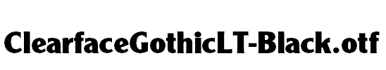 ClearfaceGothicLT-Black.otf