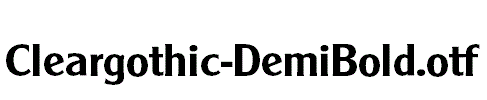 Cleargothic-DemiBold.otf