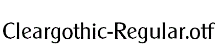 Cleargothic-Regular.otf