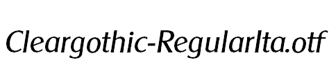 Cleargothic-RegularIta.otf