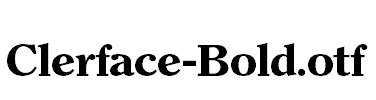 Clerface-Bold.otf