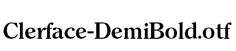 Clerface-DemiBold.otf