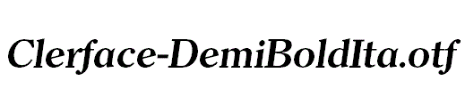 Clerface-DemiBoldIta.otf