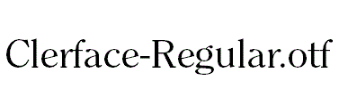 Clerface-Regular.otf
