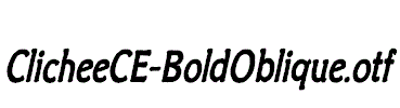 ClicheeCE-BoldOblique.otf