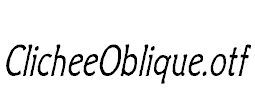 ClicheeOblique.otf