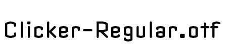 Clicker-Regular.otf
