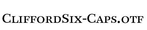 CliffordSix-Caps.otf