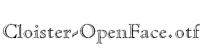 Cloister-OpenFace.otf