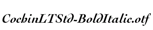 CochinLTStd-BoldItalic.otf