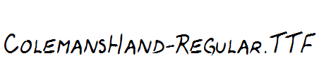 ColemansHand-Regular.TTF