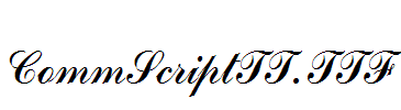 CommScriptTT.TTF