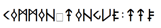 Common-Tongue.TTF
