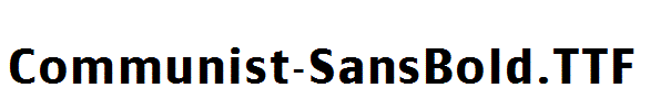 Communist-SansBold.TTF