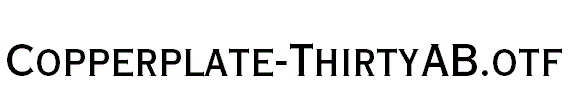 Copperplate-ThirtyAB.otf
