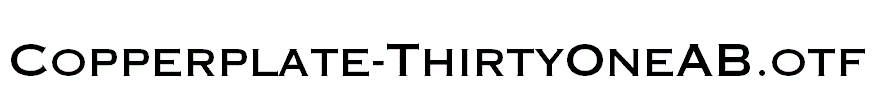 Copperplate-ThirtyOneAB.otf