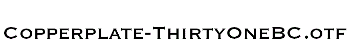 Copperplate-ThirtyOneBC.otf