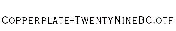 Copperplate-TwentyNineBC.otf