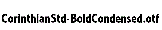 CorinthianStd-BoldCondensed.otf