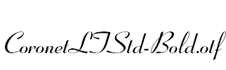 CoronetLTStd-Bold.otf