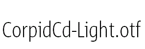 CorpidCd-Light.otf
