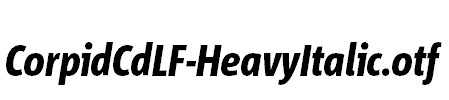 CorpidCdLF-HeavyItalic.otf