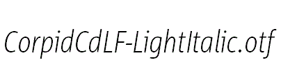 CorpidCdLF-LightItalic.otf