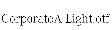 CorporateA-Light.otf