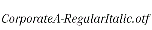 CorporateA-RegularItalic.otf
