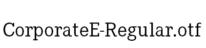 CorporateE-Regular.otf