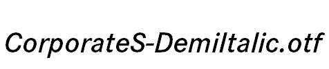 CorporateS-DemiItalic.otf