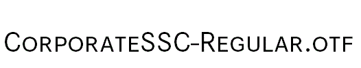 CorporateSSC-Regular.otf