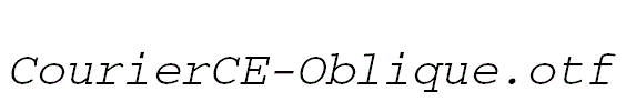 CourierCE-Oblique.otf
