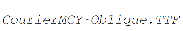 CourierMCY-Oblique.TTF