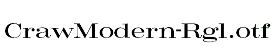 CrawModern-Rgl.otf