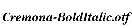 Cremona-BoldItalic.otf
