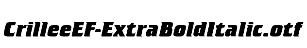 CrilleeEF-ExtraBoldItalic.otf