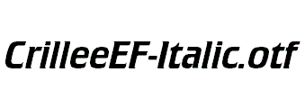 CrilleeEF-Italic.otf