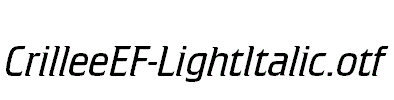 CrilleeEF-LightItalic.otf
