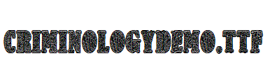 CriminologyDEMO.ttf