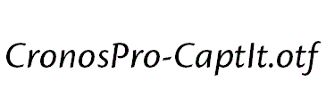 CronosPro-CaptIt.otf