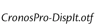 CronosPro-DispIt.otf